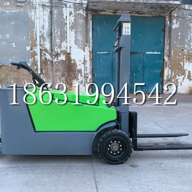 二七区小型电动叉车1吨2吨步行站驾式电瓶堆高充电装卸车液压升降车铲车
